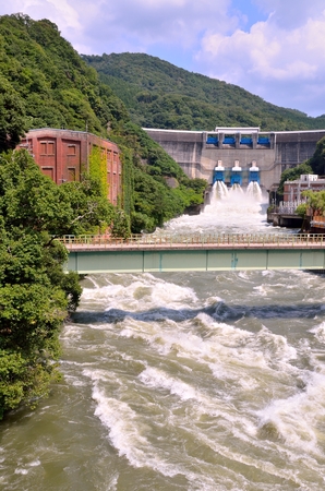 Uji River Damの写真素材