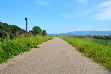 Uji River promenadeの写真素材