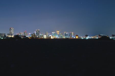 Osaka city landscapeの写真素材