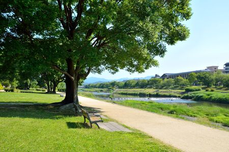 Kamogawa in Kyotoの写真素材