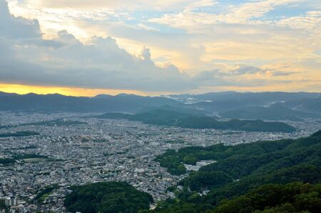 Kyoto City landscapeの写真素材