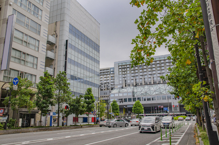 Karasuma-dori in Kyotoのeditorial素材