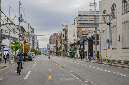 Shichijo-dori in Kyotoのeditorial素材