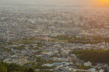 Urban scenery of Kyoto Cityの写真素材