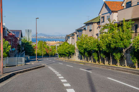 Residential roadの写真素材
