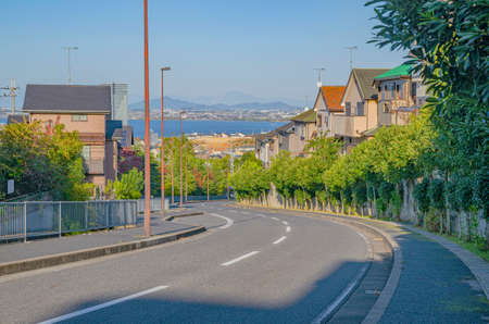 Residential roadの写真素材