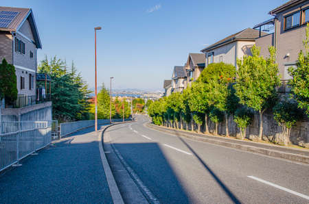 Residential roadの写真素材