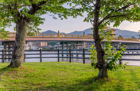 Karahashi of Seta, Shiga Prefectureの写真素材