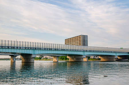 Seta River, Shiga Prefectureの写真素材
