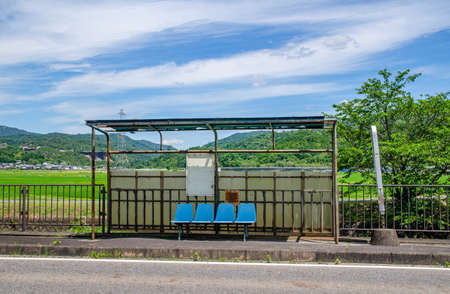 Bus stopの写真素材