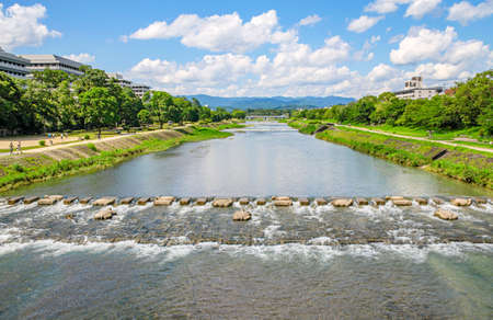 Kamogawa in Kyotoの写真素材