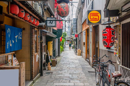 Hozenji Yokocho in Osakaのeditorial素材