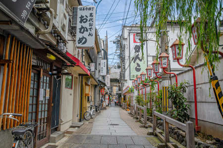 Hozenji Yokocho in Osakaのeditorial素材