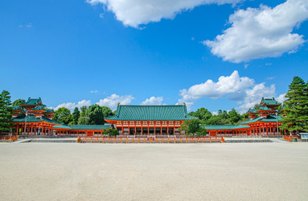 Heian Jingu Shrine in Kyotoãのeditorial素材