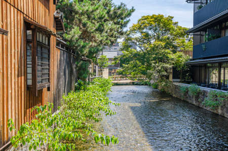 Shirakawa in Kyotoの写真素材