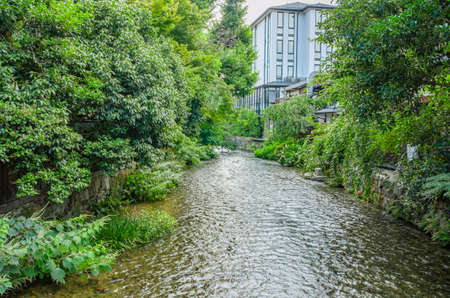 Shirakawa in Kyotoの写真素材