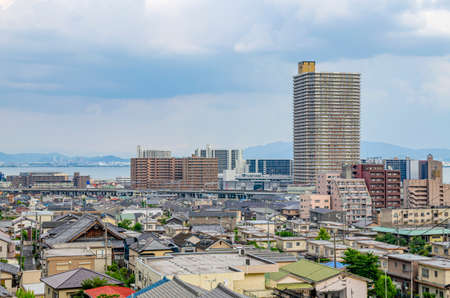 Urban Scenery of Otsu City in Shiga Prefectureの写真素材