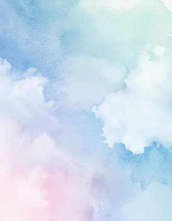 Abstract watercolor background. Digital art painting. Colorful texture.の素材