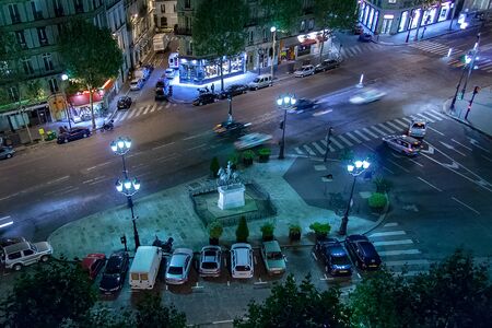 Paris, France, circa april 2016: Views of buildings, monuments and famous places in Paris, from the river Seineの写真素材