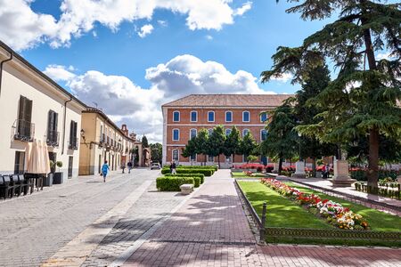 Landscapes, streets, monuments, houses and old buildings of the town of Alcala de Henares, Spainのeditorial素材
