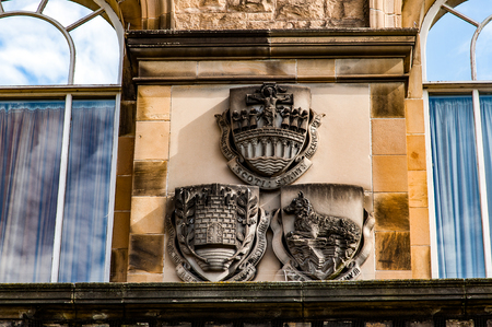 Views of Stirling and monuments to Robert the Bruce and William Wallace, Scotlandのeditorial素材