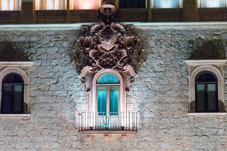 streets, monuments and old buildings of the town of Alcala de Henares, Spainの写真素材