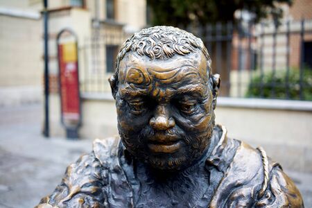 streets, monuments and old buildings of the town of Alcala de Henares, Spainの写真素材