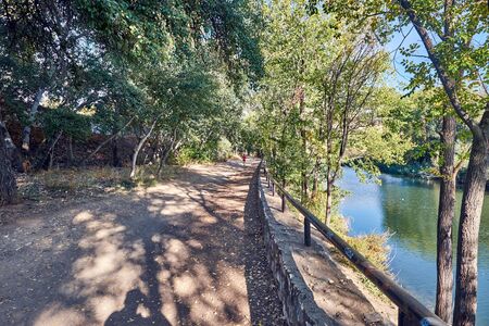 Views of the River Henares, near Alcala de Henares, Madrid, Spainの写真素材