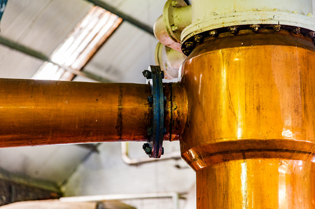 BLACFORD, PERTHSHIRE, SCOTLAND, UK, September 16, 2016 Machinery of Tullibardine whiskey distillery in the highlands of scotlandのeditorial素材