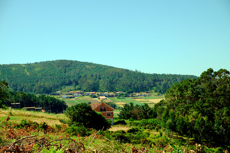 Images of Camino de Santiago and surroundings. The epilogue between Santiago and Finisterre (pilgrimage to Santiago de Compostela). Spainのeditorial素材