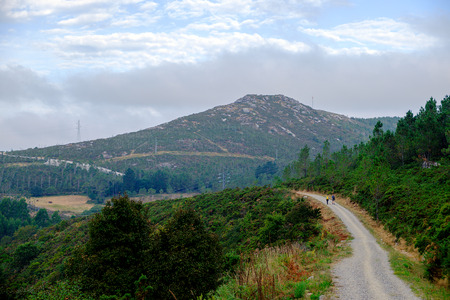 Images of Camino de Santiago and surroundings. The epilogue between Santiago and Finisterre (pilgrimage to Santiago de Compostela). Spainの写真素材