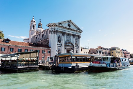 Venice, Veneto / Italy- May 20, 2017: View of the church called "Santissimo Redentore" on the island called Giudecca in Veniceのeditorial素材