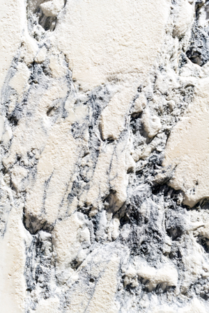 Venice, Veneto / Italy- May 21, 2017: Detail of the worn marble of the church called "Santa Maria dei Miracoli" in the square called "Campo Santa Maria Nova" in the oldest part of the island of Veniceのeditorial素材