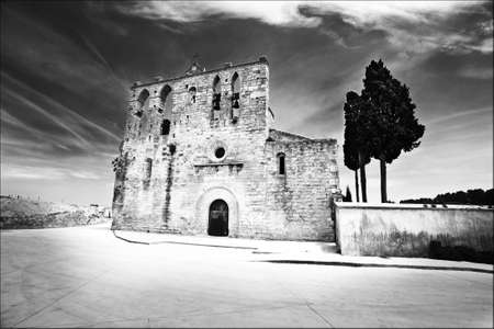 old church in spainの写真素材