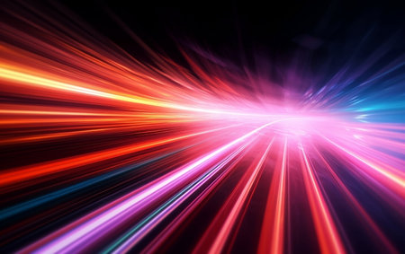 abstract speed motion on the road, high speed technology concept backgroundの素材