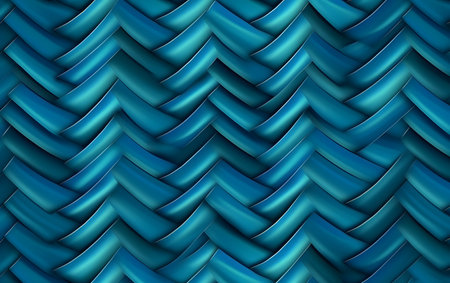 Blue wavy background. 3d render, 3d illustration.の素材