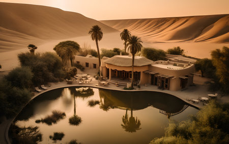 in the desert of morocco sahara and africaの素材