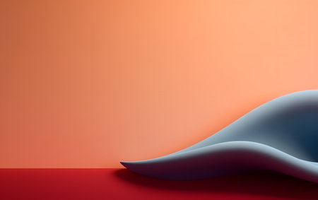 3d render, abstract background with copy space, minimal design.の素材