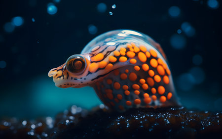 Turtle in the aquarium, close-up view of animal.の素材