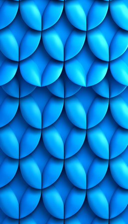 Abstract background with blue circles. 3d render, 3d illustration.の素材