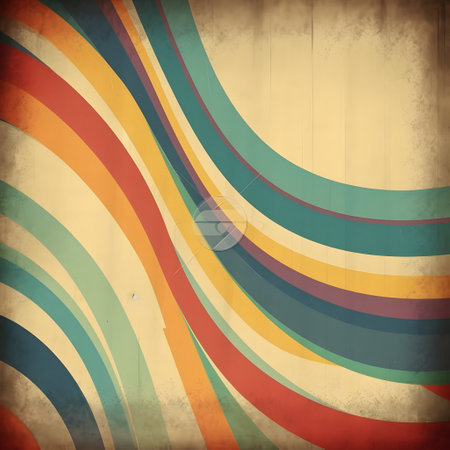 Retro background with colorful stripes. Vector illustration. Eps 10.の素材