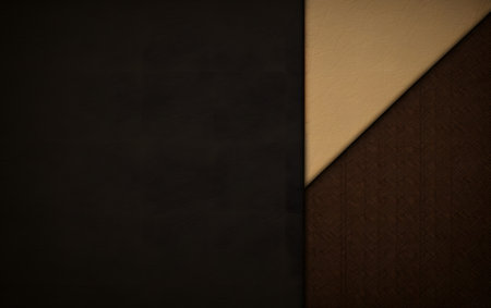 Black and brown paper background with copy space for text or image.の素材