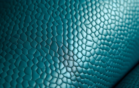 blue leather texture close up. abstract background and texture for design.の素材