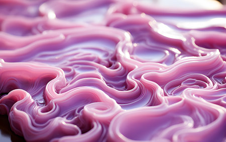 Abstract background of pink acrylic paint, close-up macro photo.の素材