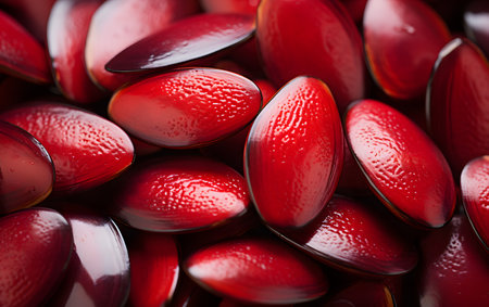 close up of red blood cells as a background, shallow DOFの素材