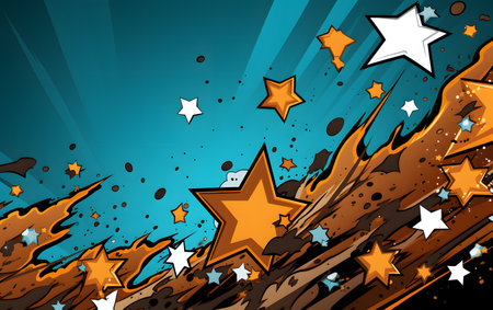 Vector illustration of explosion background with space for your text. Eps10の素材