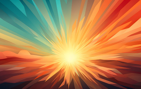 Abstract background with sun rays. Vector Illustration. EPS10.の素材