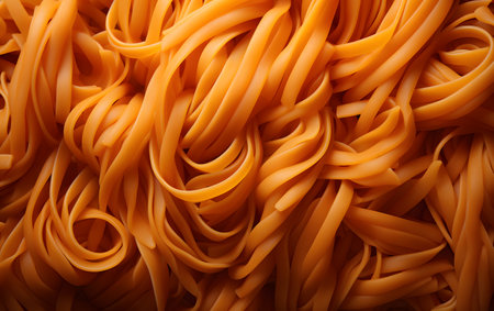 closeup of a pile of uncooked Italian pasta as a backgroundの素材