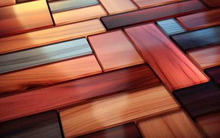 Wooden background. 3d render, 3d illustration. Computer digital drawing.の素材