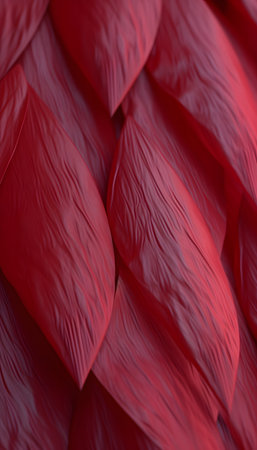 abstract background of red fabric, close-up of the foldsの素材